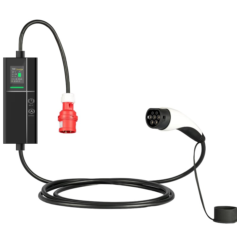 Type 2 Portable Ev Charger 11Kw Cee - Cargador EV portátil ajustable trifásico 32A