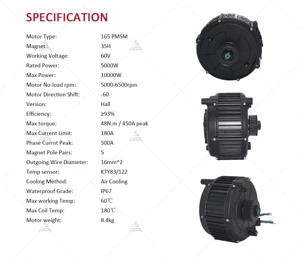 Kit de motor central QSMOTOR Q - Mid Drive Motor Kit 72V 5000W reseña y precio
